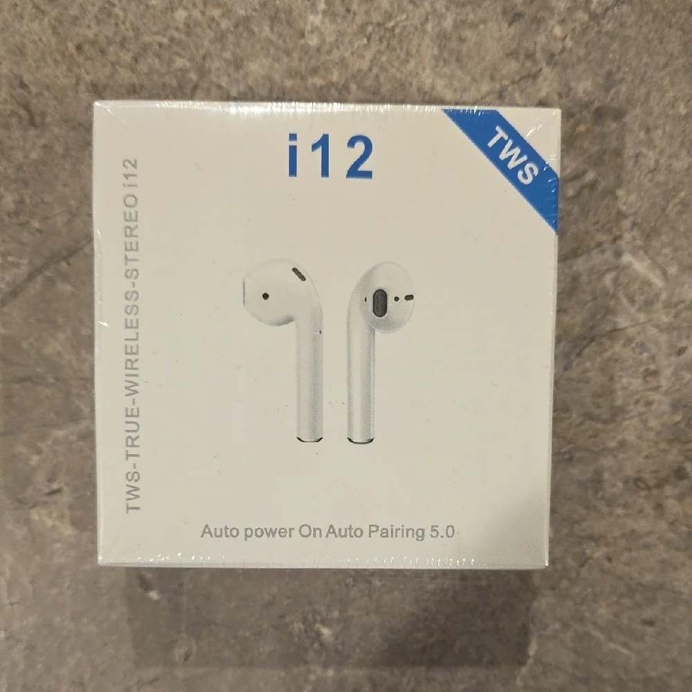(J64) TWS Wireless Earbuds i12 - White